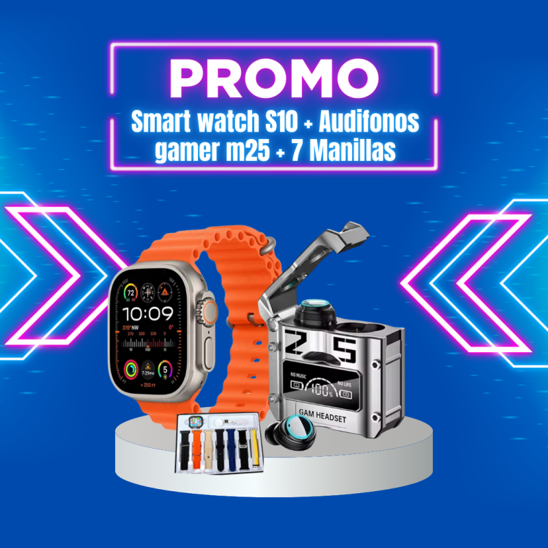 Comprar Smart Watch S10 Audifono M25 en Electroshopy